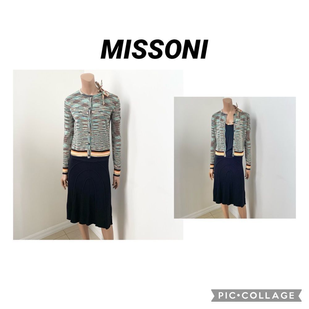 MISSONI 3 pieces set: top, skirt & cardigan S